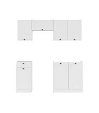 Modular kitchen JUNONA LINE 180 BBL BRW white order